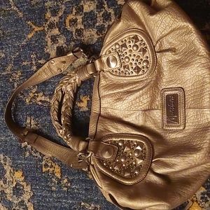MARCIANO METALLIC LEATHER PURSE